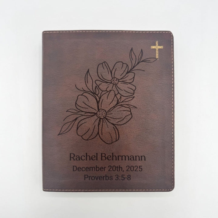 NIV Brown Standard Size Journaling Holy Bible Medium Print | Jasmine - Shepherds Shelf