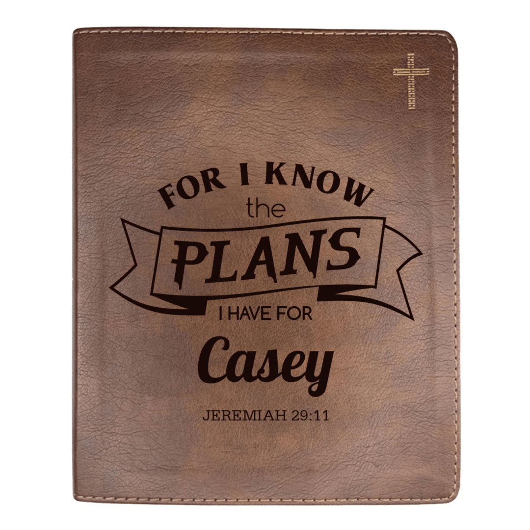 NIV Brown Standard Size Journaling Holy Bible Medium Print | Live - in - scripture Within Jeremiah 29:11 - Shepherds Shelf