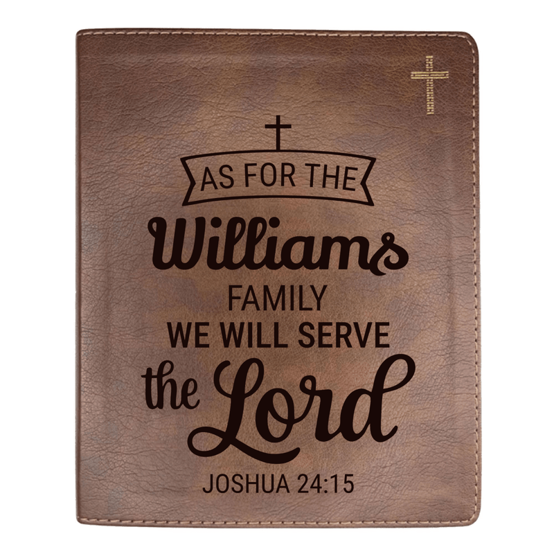 NIV Brown Standard Size Journaling Holy Bible Medium Print | Living Scripture for Joshua 24:15