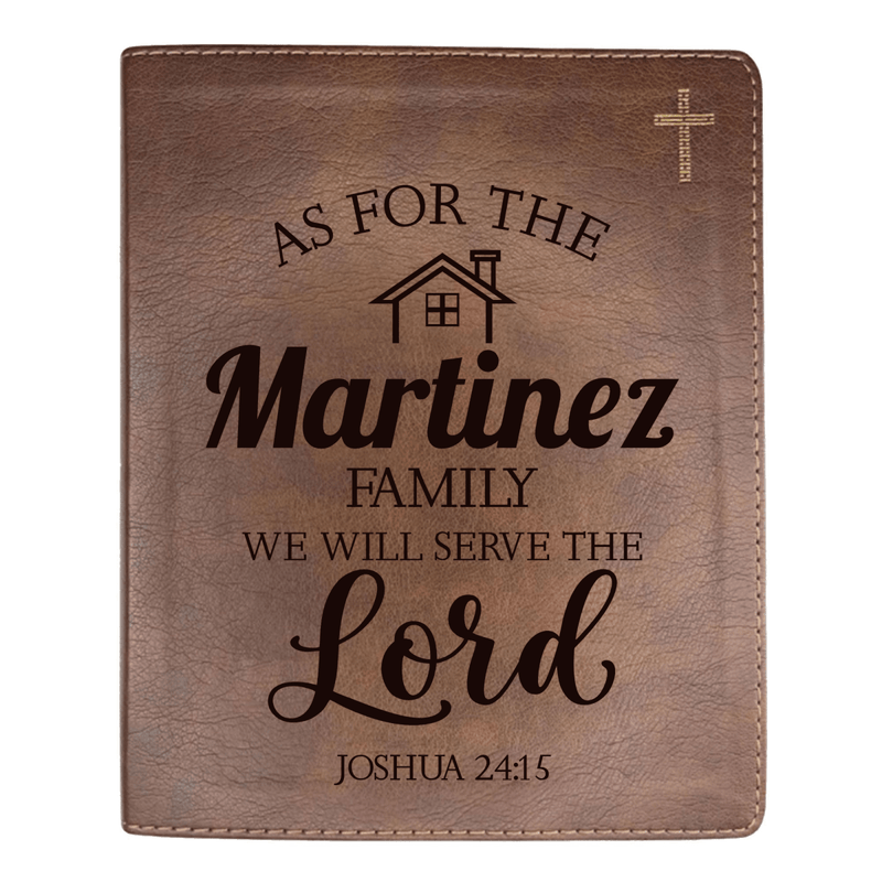 NIV Brown Standard Size Journaling Holy Bible Medium Print | Living Scripture for Joshua 24:15