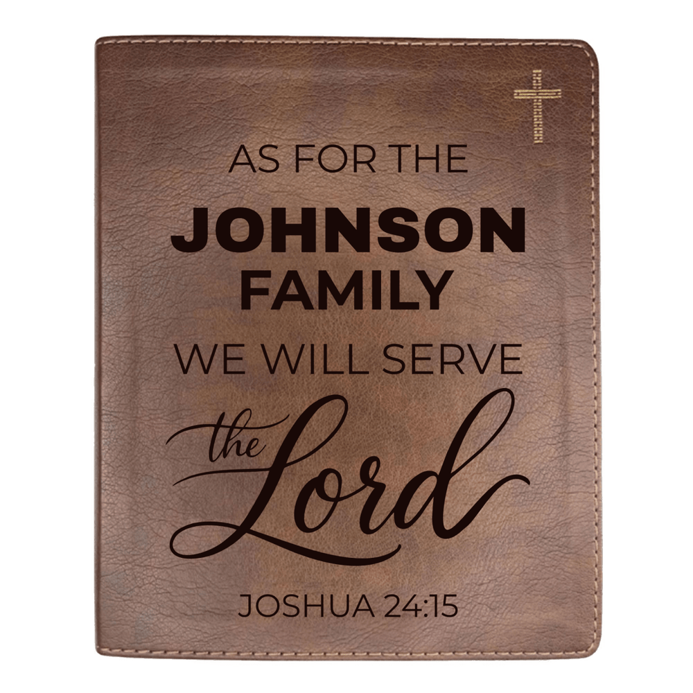 NIV Brown Standard Size Journaling Holy Bible Medium Print | Living Scripture for Joshua 24:15