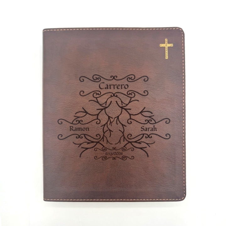 NIV Brown Standard Size Journaling Holy Bible Medium Print | Roots 1 - Shepherds Shelf