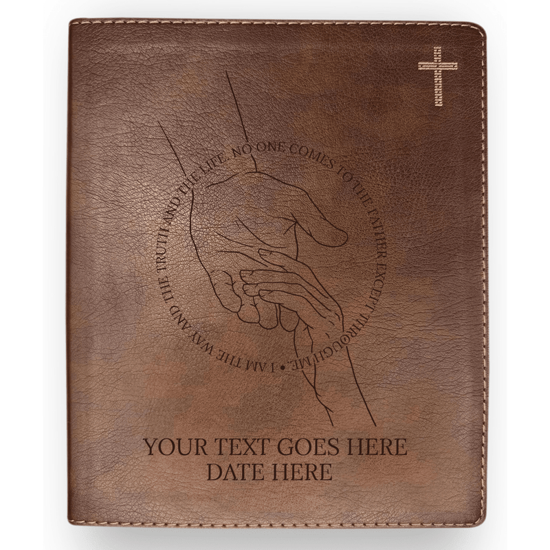 NIV Brown Standard Size Journaling Holy Bible Medium Print | Scripture Art Collection