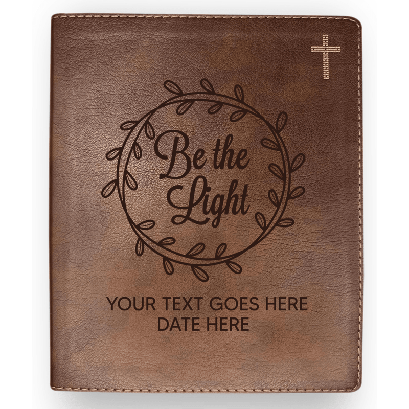 NIV Brown Standard Size Journaling Holy Bible Medium Print | Scripture Art Collection