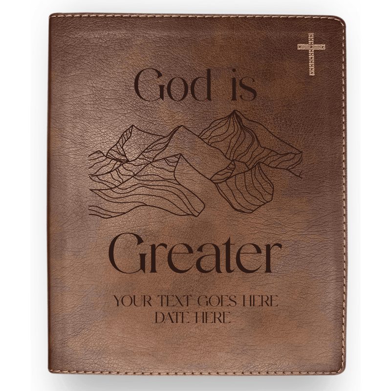 NIV Brown Standard Size Journaling Holy Bible Medium Print | Scripture Art Collection