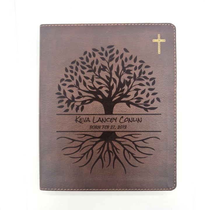 NIV Brown Standard Size Journaling Holy Bible Medium Print | Tree of Life - Shepherds Shelf