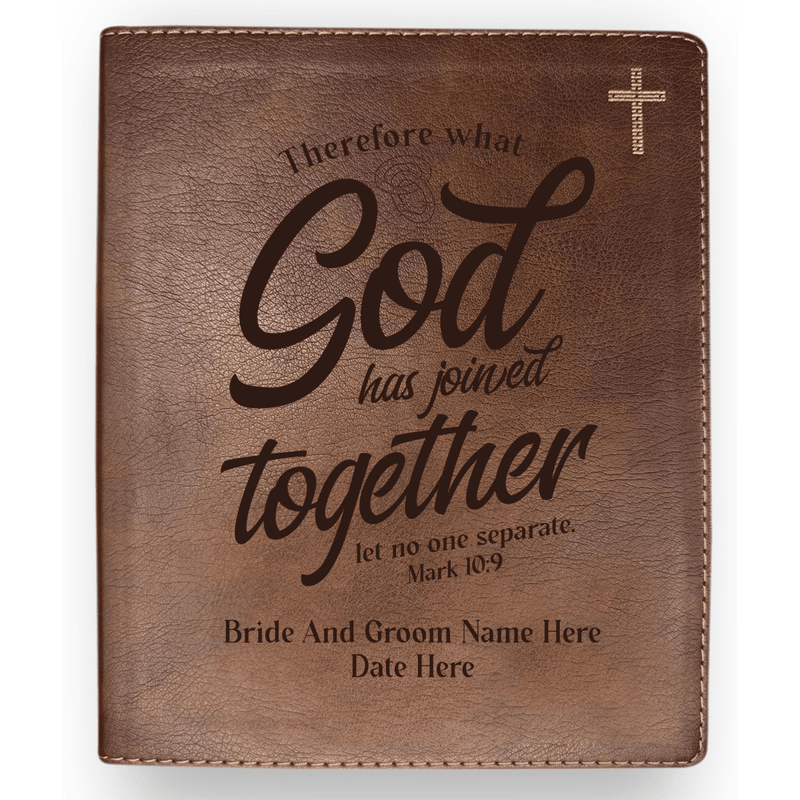 NIV Brown Standard Size Journaling Holy Bible Medium Print | Wedding Collection