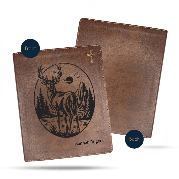 NIV Brown Standard Size Notetaking Holy Bible Medium Print | Buck - Shepherds Shelf
