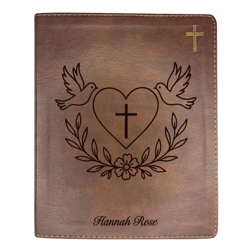 NIV Brown Standard Size Notetaking Holy Bible Medium Print | Cross Collection