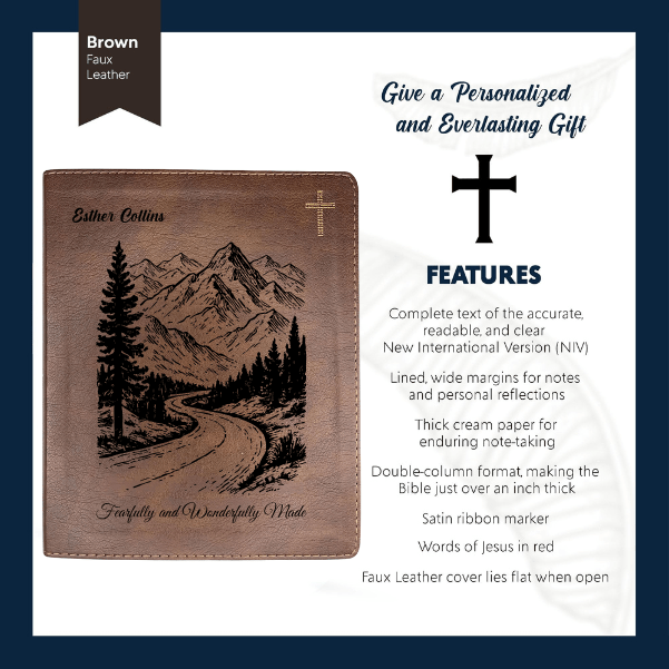 NIV Brown Standard Size Notetaking Holy Bible Medium Print | The Highway of Holiness - Shepherds Shelf