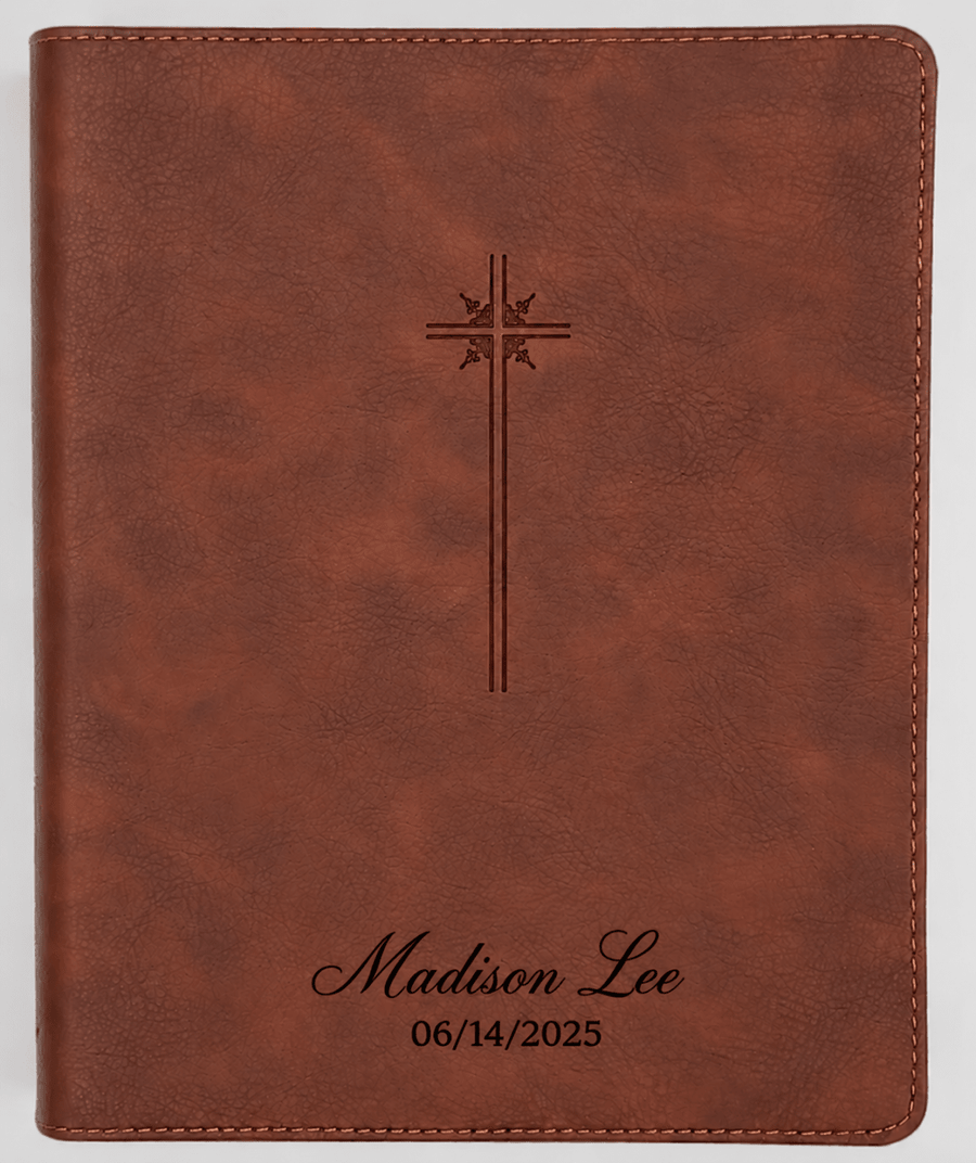 NIV Brown Standard Size Premium Holy Bible Medium Print - Shepherds Shelf