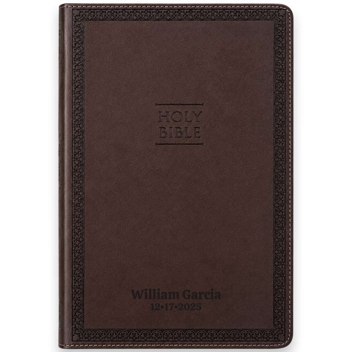 NIV Brown Standard Size Thinline Holy Bible Large Print - Value Edition - Shepherds Shelf