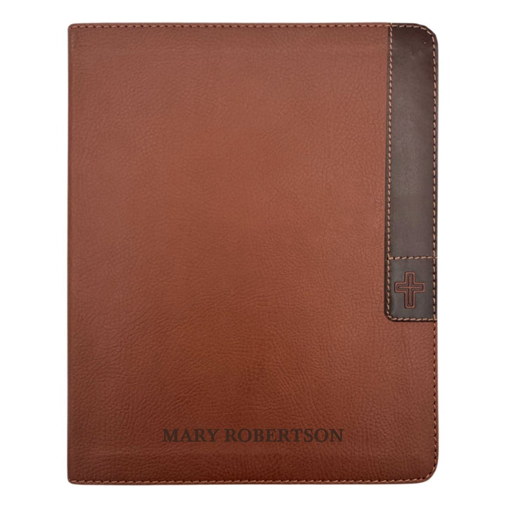 NIV Faux Leather Note Taking Holy Bible for Journaling | Large Print | Brown - Shepherds Shelf