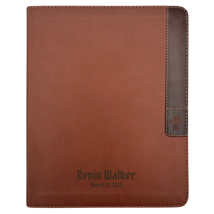 NIV Faux Leather Note Taking Holy Bible for Journaling | Large Print | Brown - Shepherds Shelf