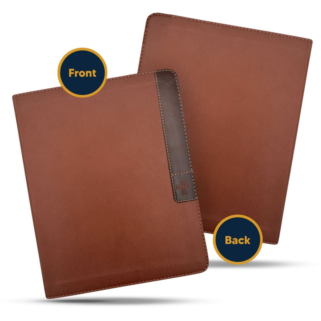 NIV Faux Leather Note Taking Holy Bible for Journaling | Large Print | Brown - Shepherds Shelf
