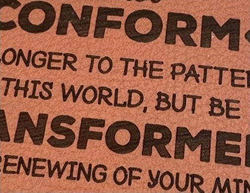 Actual personalization sample for this Bible