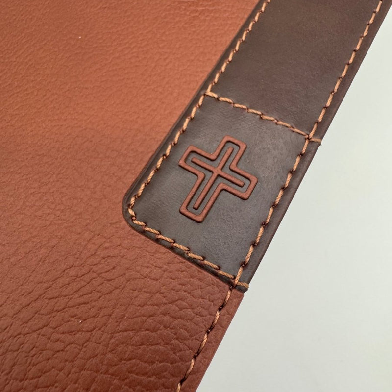 NIV Faux Leather Note Taking Holy Bible for Journaling | Large Print |  Brown