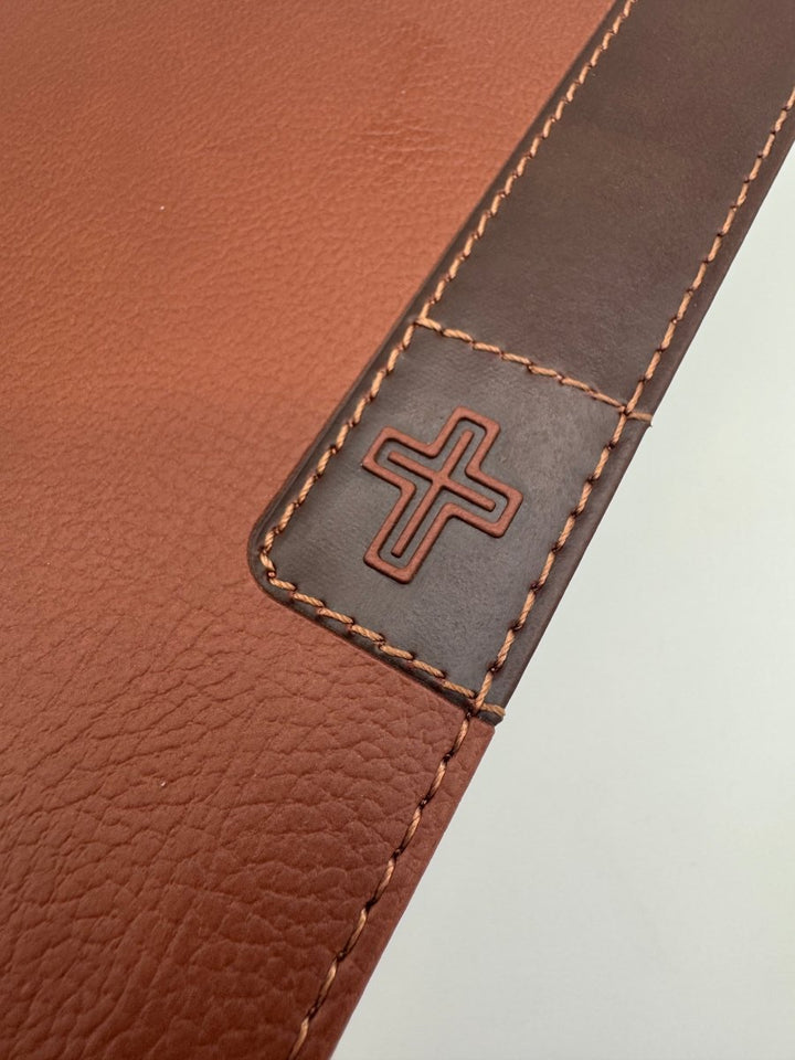 NIV Faux Leather Note Taking Holy Bible for Journaling | Large Print | Brown - Shepherds Shelf