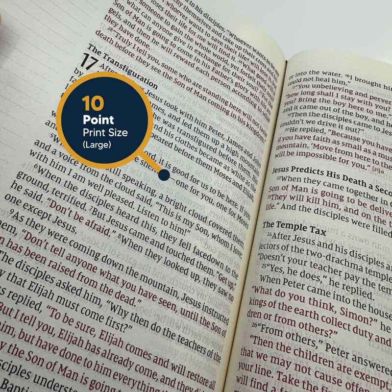 NIV Faux Leather Note Taking Holy Bible for Journaling | Large Print |  Brown