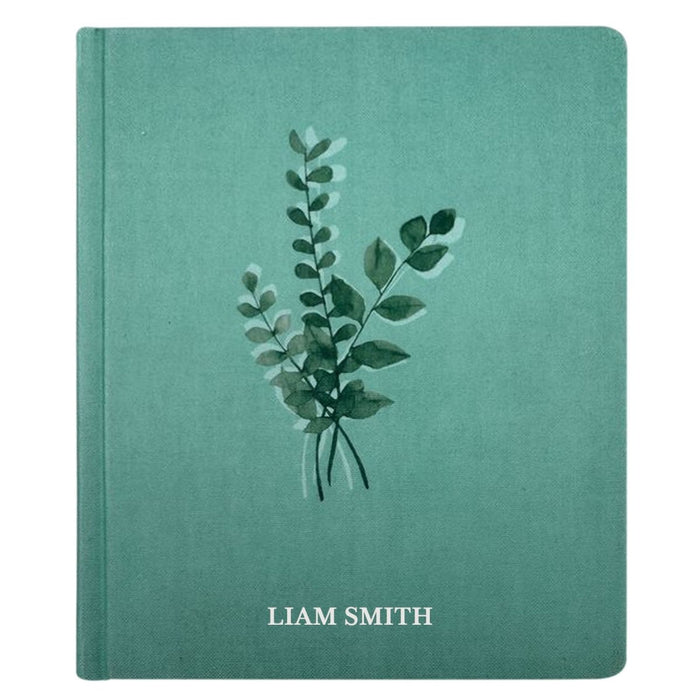 NIV Hardcover Personalized Journaling Holy Bible Small Text Teal