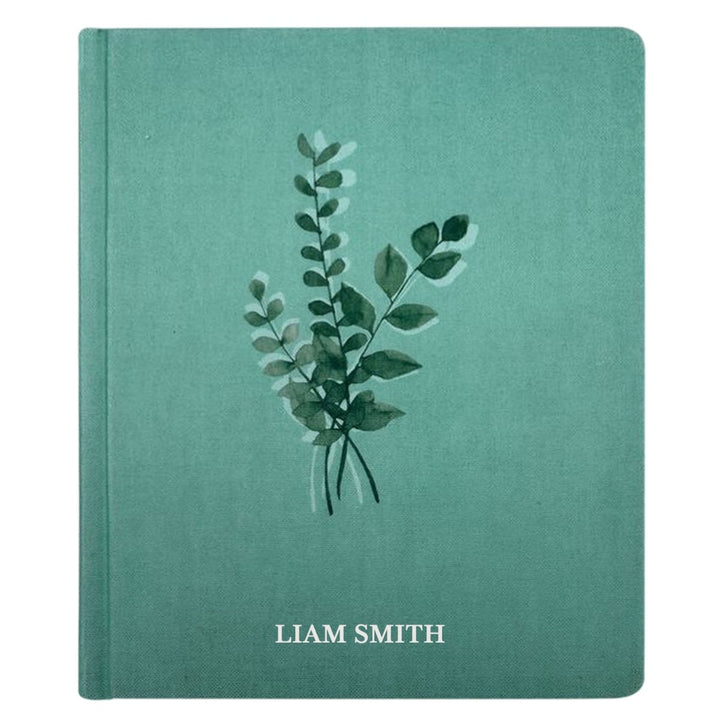 NIV Hardcover Personalized Journaling Holy Bible | Small Text | Teal - Shepherds Shelf