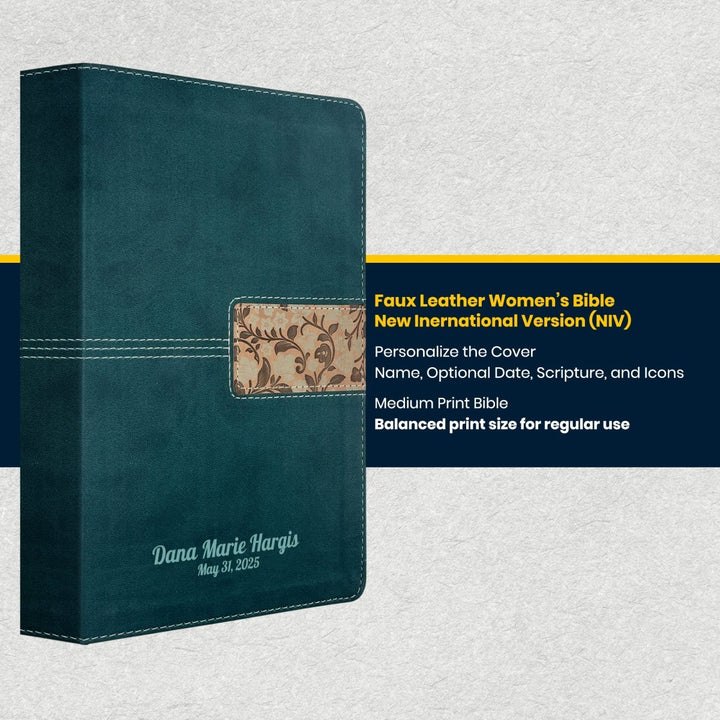 NIV Teal Standard Size Thinline Holy Bible Medium Print - Comfort Print - Shepherds Shelf