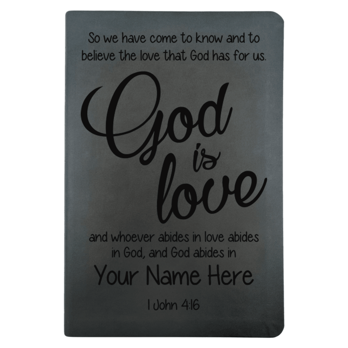 NLT Black Standard Size Thinline Holy Bible Small Print | 1 John 4:16