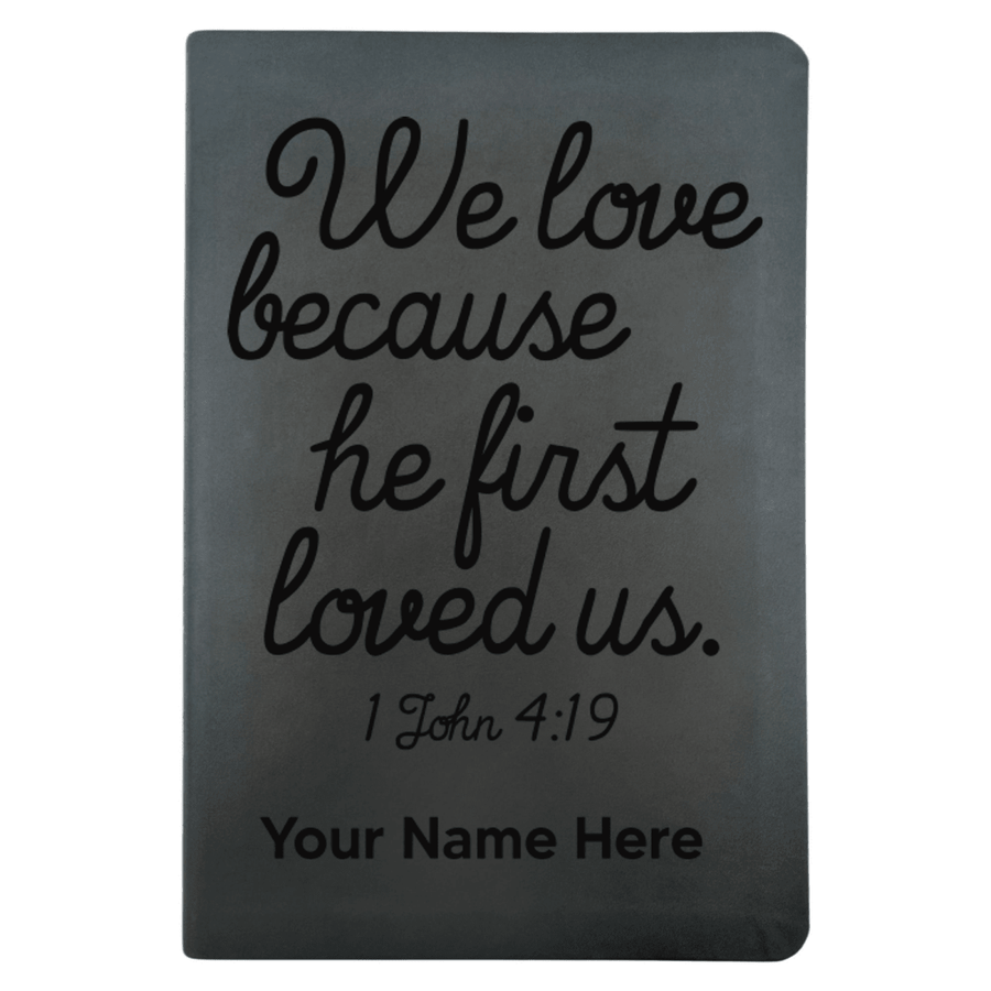NLT Black Standard Size Thinline Holy Bible Small Print | 1 John 4:19 - Shepherds Shelf