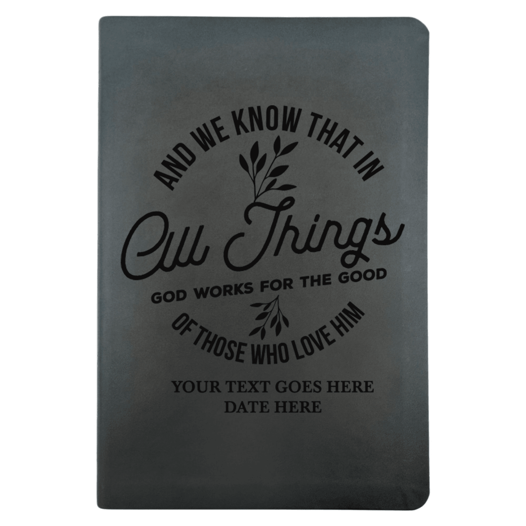 NLT Black Standard Size Thinline Holy Bible Small Print | All Things God Works For Good - Shepherds Shelf