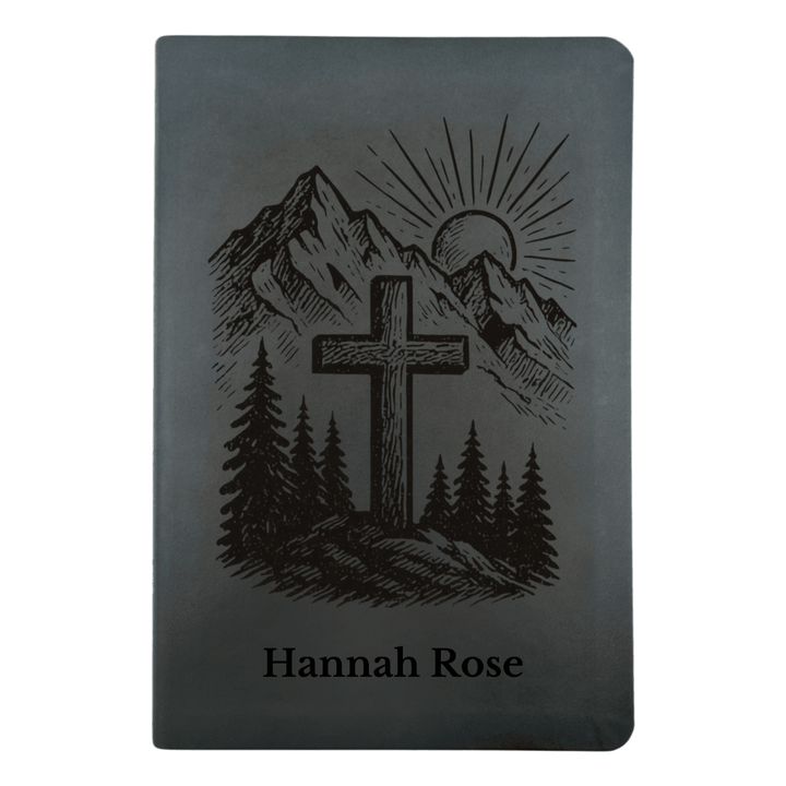 NLT Black Standard Size Thinline Holy Bible Small Print | Cross Collection - Shepherds Shelf