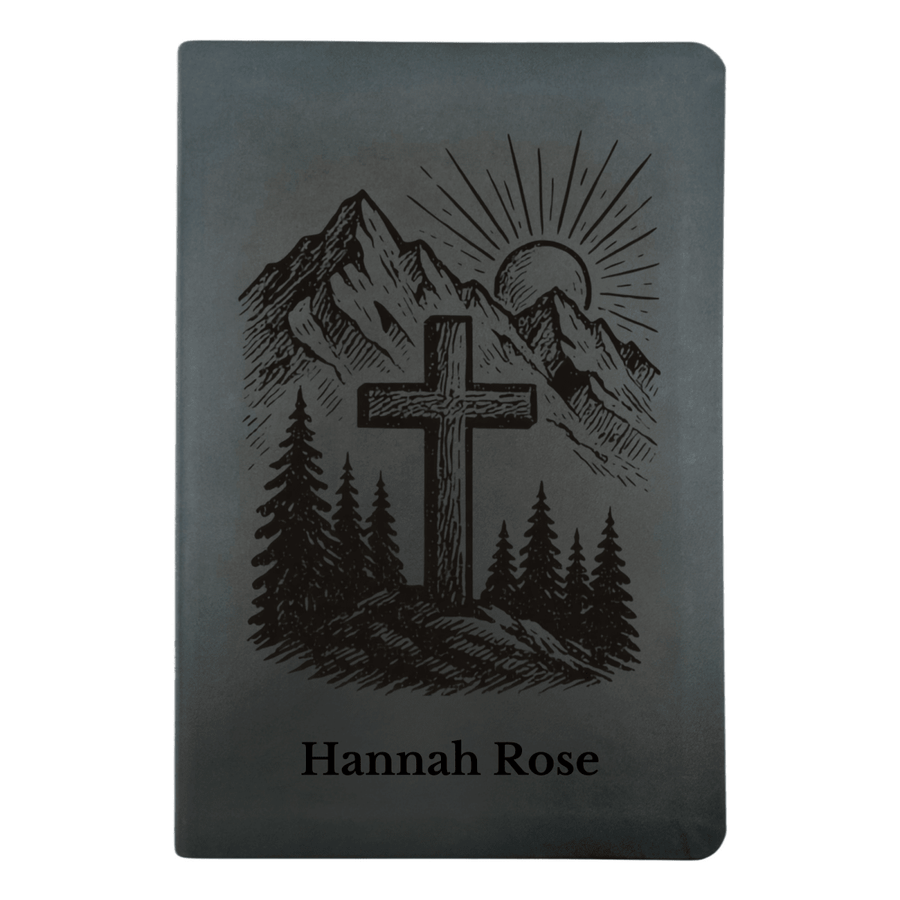 NLT Black Standard Size Thinline Holy Bible Small Print | Cross Collection - Shepherds Shelf