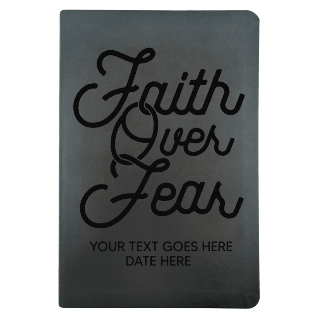 NLT Black Standard Size Thinline Holy Bible Small Print | Faith Over Fear - Shepherds Shelf
