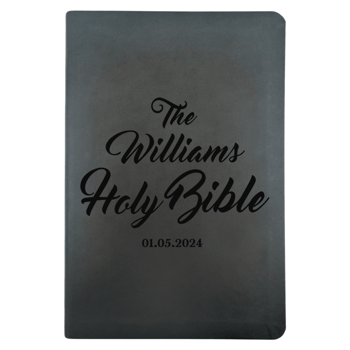 NLT Black Standard Size Thinline Holy Bible Small Print | Family Name - Shepherds Shelf