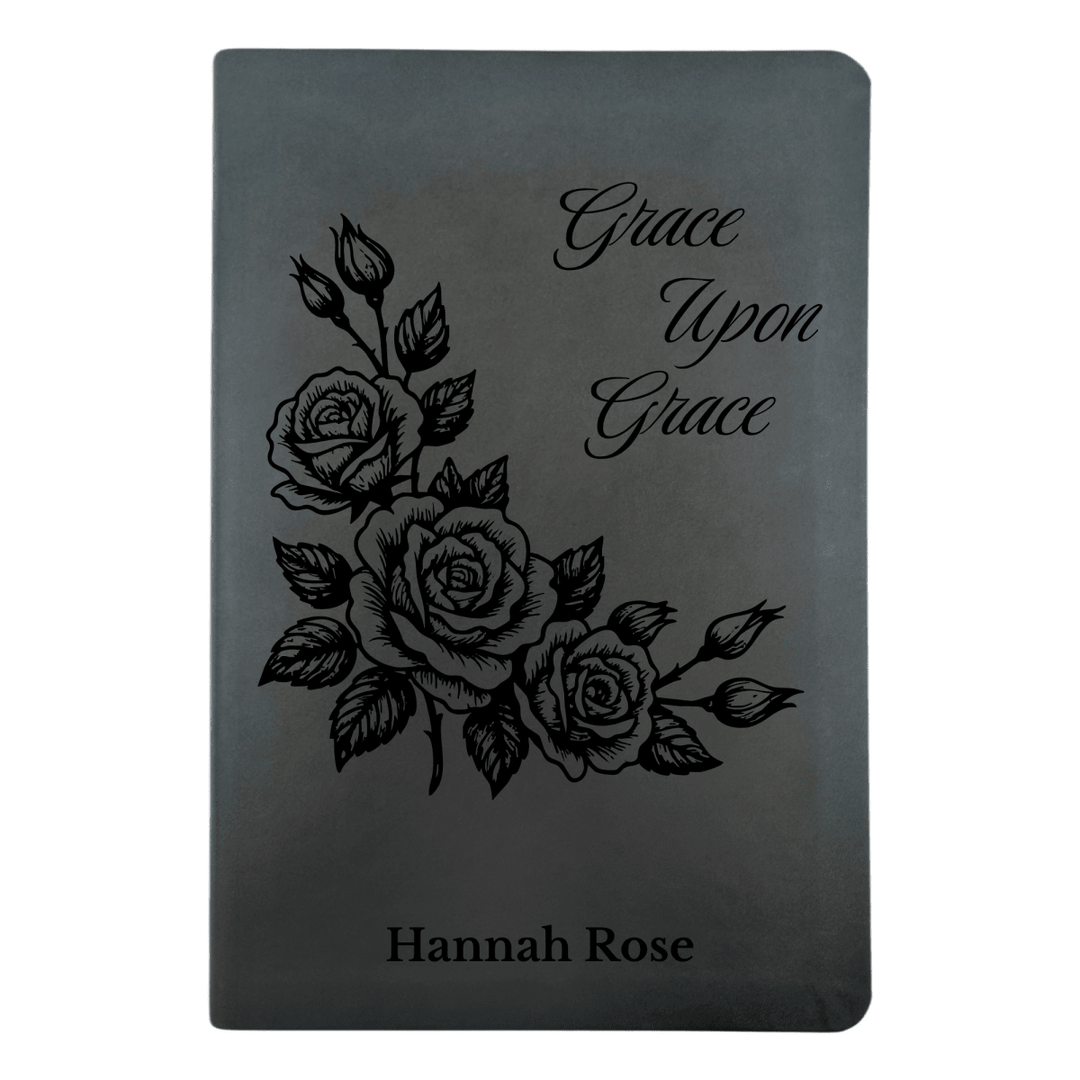 NLT Black Standard Size Thinline Holy Bible Small Print | Framed Roses - Shepherds Shelf