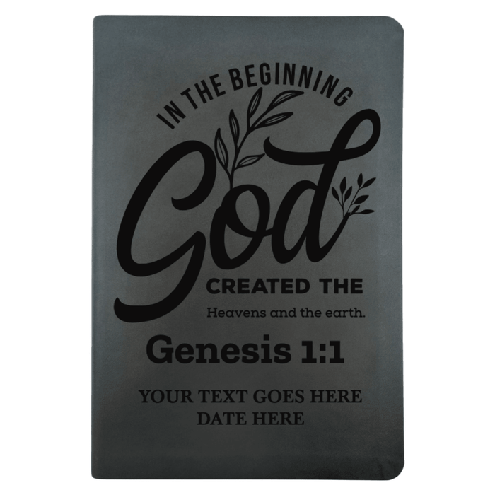 NLT Black Standard Size Thinline Holy Bible Small Print | Genesis 1:1