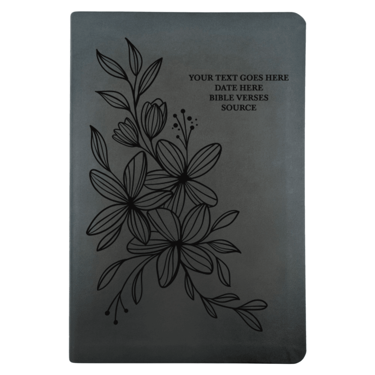 NLT Black Standard Size Thinline Holy Bible Small Print | Hyacinth - Shepherds Shelf