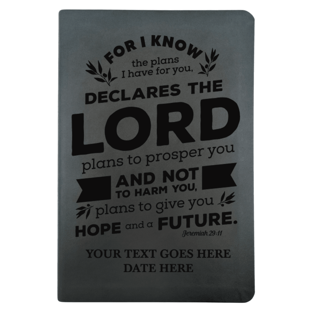 NLT Black Standard Size Thinline Holy Bible Small Print | Jeremiah 29:11 - Shepherds Shelf