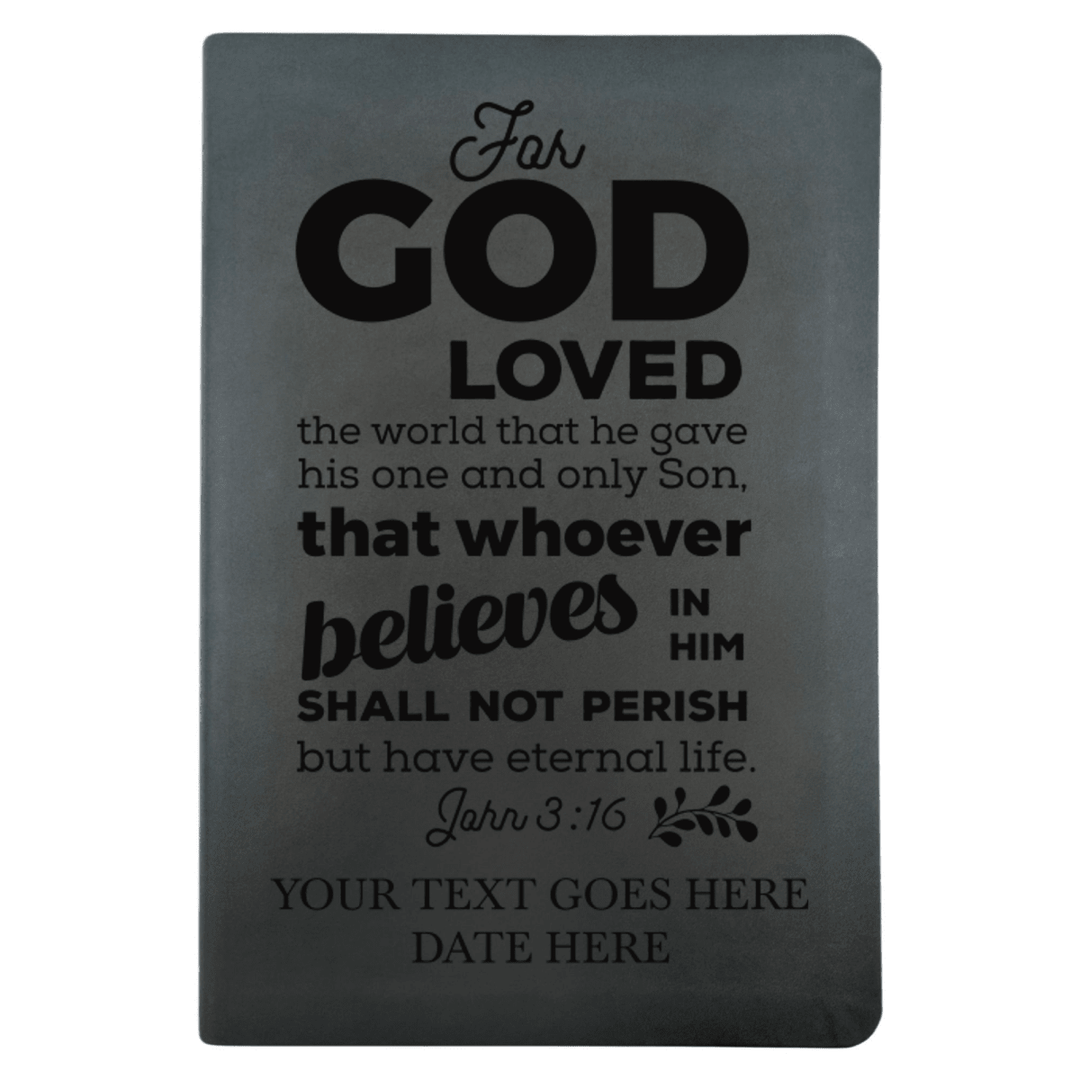 NLT Black Standard Size Thinline Holy Bible Small Print | John 3:16 - Shepherds Shelf