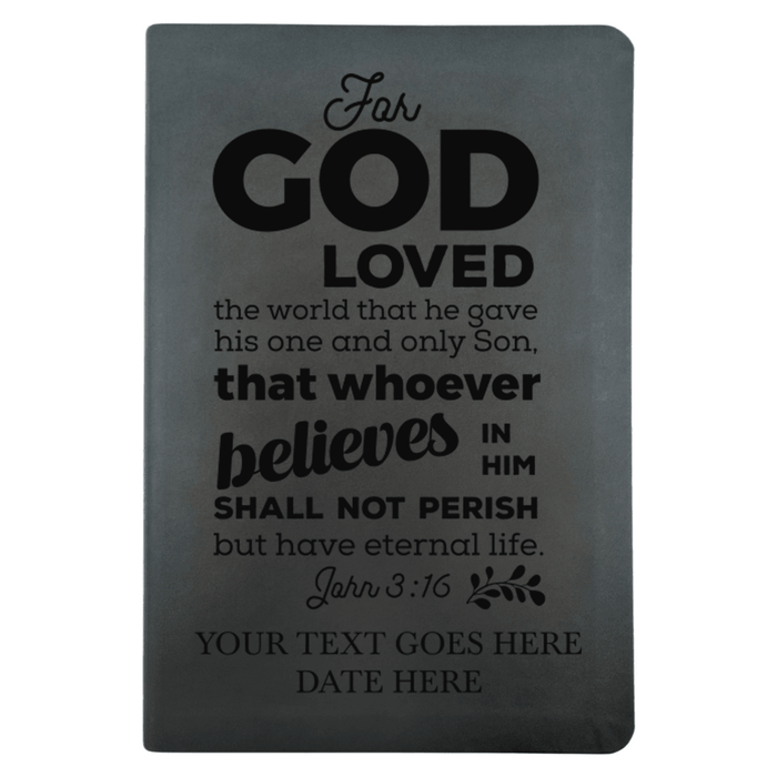 NLT Black Standard Size Thinline Holy Bible Small Print | John 3:16