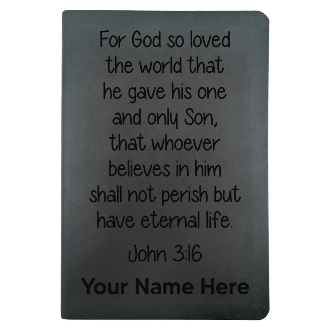 NLT Black Standard Size Thinline Holy Bible Small Print | John 3:16 Study 1 - Shepherds Shelf