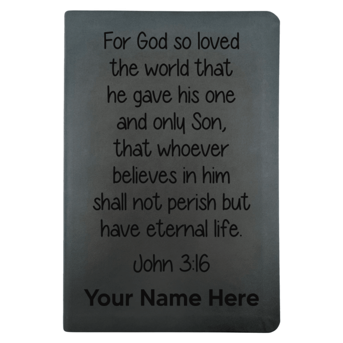 NLT Black Standard Size Thinline Holy Bible Small Print | John 3:16 Study 1