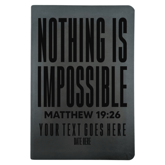NLT Black Standard Size Thinline Holy Bible Small Print | Matthew 19:26