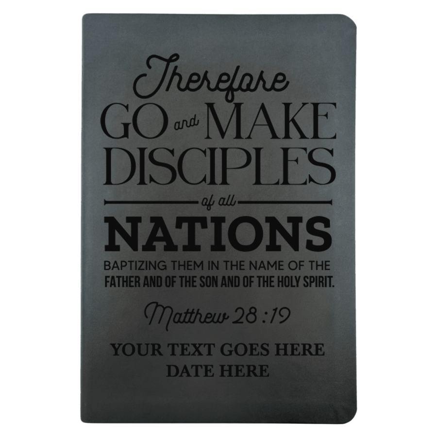 NLT Black Standard Size Thinline Holy Bible Small Print | Matthew 28:19 - Shepherds Shelf