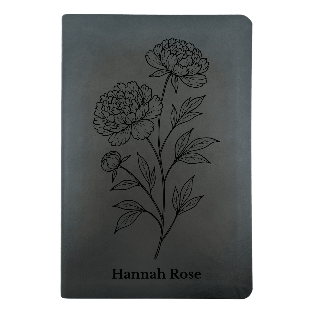 NLT Black Standard Size Thinline Holy Bible Small Print | Peony White Flower - Shepherds Shelf