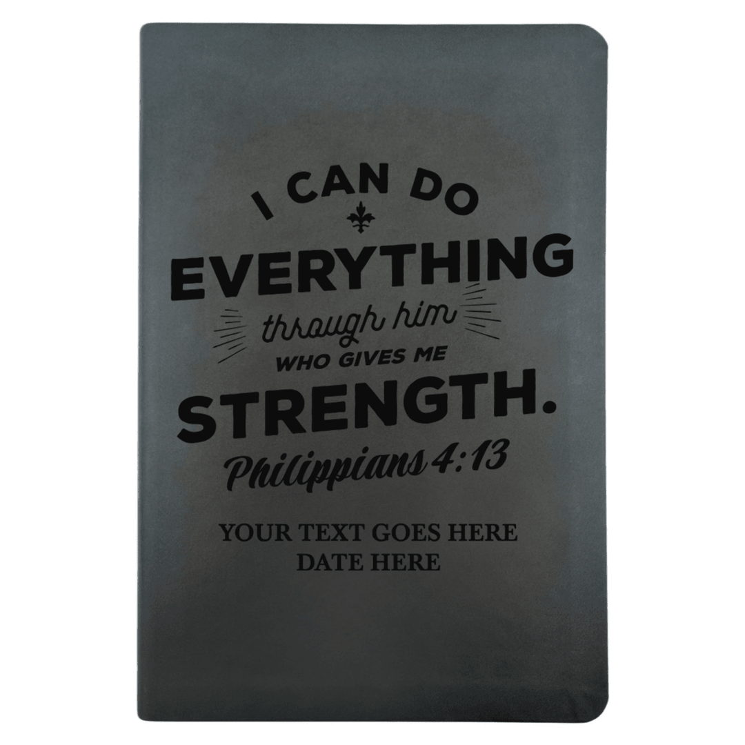 NLT Black Standard Size Thinline Holy Bible Small Print | Philippians 4:13 - Shepherds Shelf