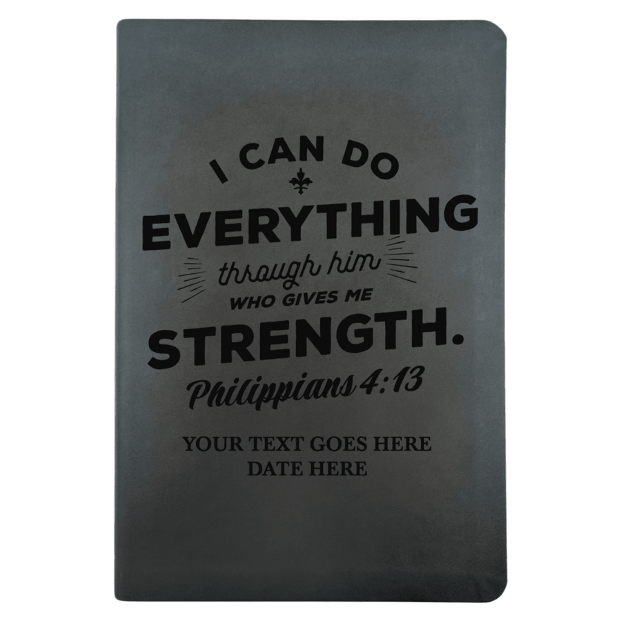 NLT Black Standard Size Thinline Holy Bible Small Print | Philippians 4:13 - Shepherds Shelf