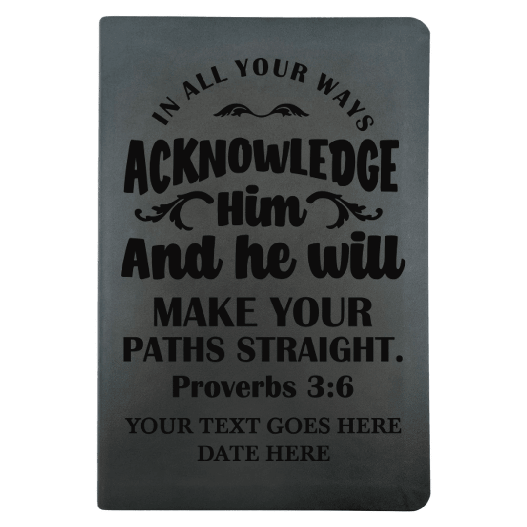 NLT Black Standard Size Thinline Holy Bible Small Print | Proverbs 3:6 - Shepherds Shelf