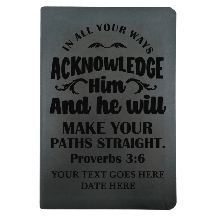 NLT Black Standard Size Thinline Holy Bible Small Print | Proverbs 3:6
