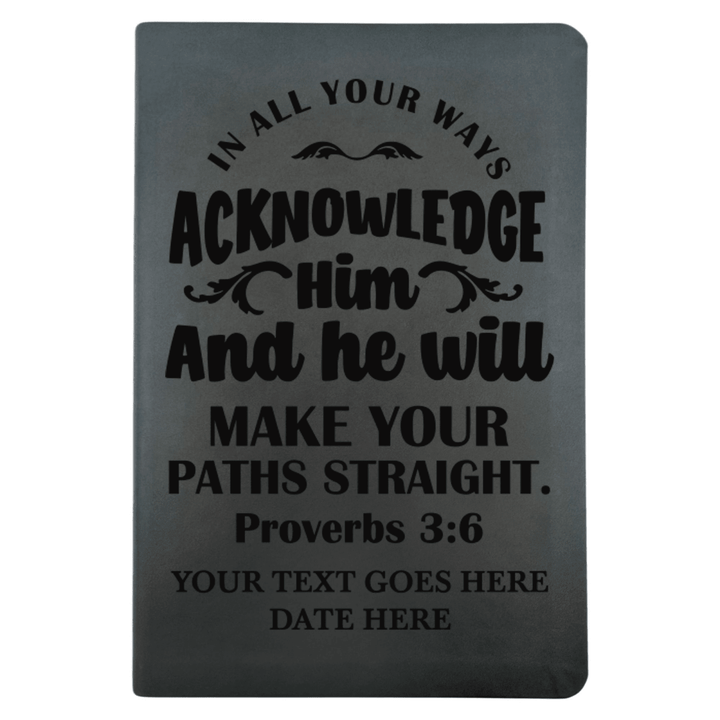 NLT Black Standard Size Thinline Holy Bible Small Print | Proverbs 3:6 - Shepherds Shelf