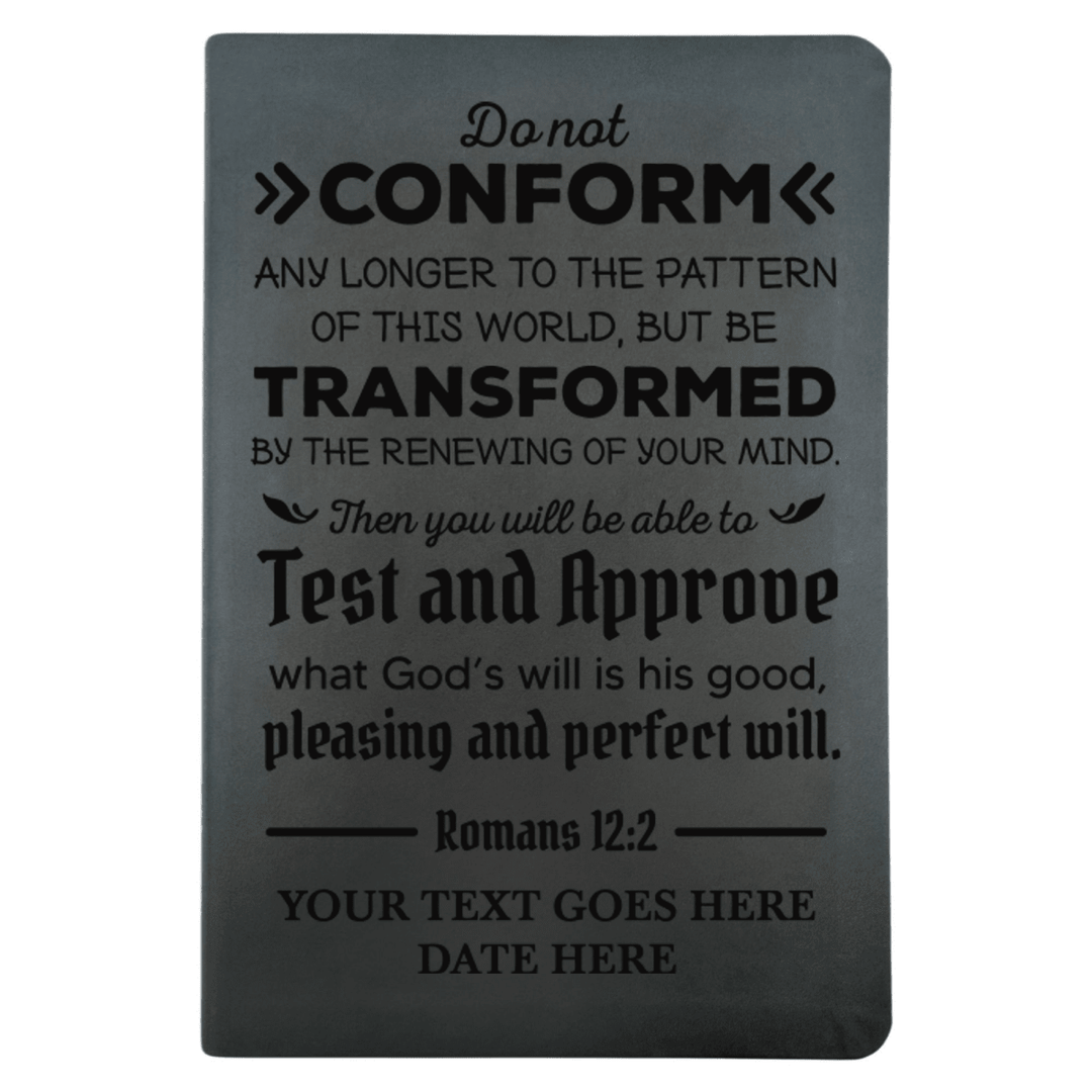 NLT Black Standard Size Thinline Holy Bible Small Print | Romans 12:2 - Shepherds Shelf